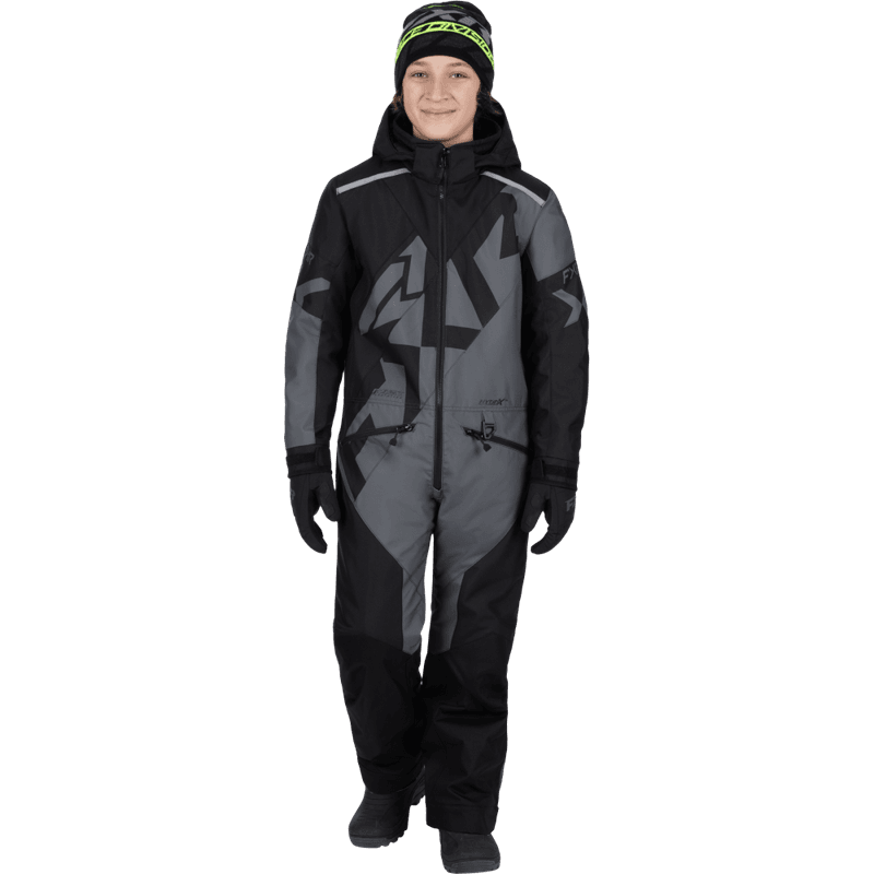 FXR Yth Cold Cross CX Monosuit 26, black/charcoal