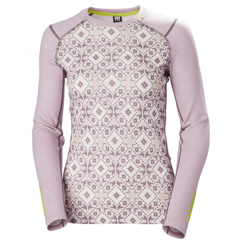 Helly Hansen W Lifa Merino Midweight Graphi, dusty syrin