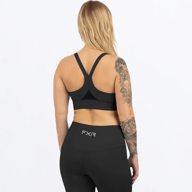 FXR W Chakra Sports Bra, black/charcoal