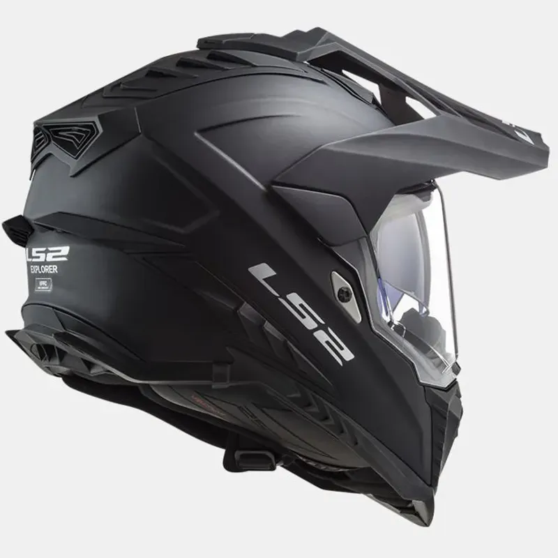LS2 MX701 Explorer Solid Endurohjelm, matt svart 