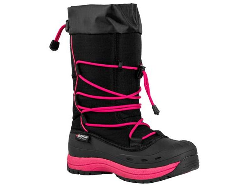 Baffin Snogoose Dame,sort/ rosa(HyperBerry)