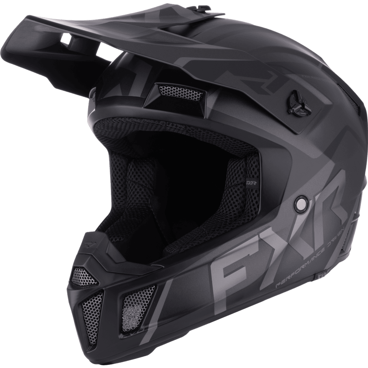 FXR Youth Clutch Evo Helmet 26, black ops