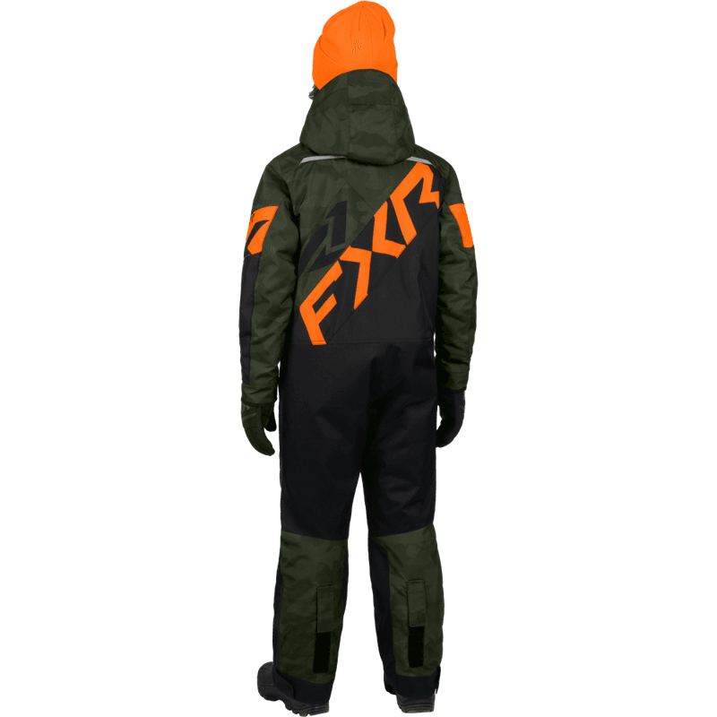 FXR Yth Cold Cross CX Monosuit 26, army camo/orange
