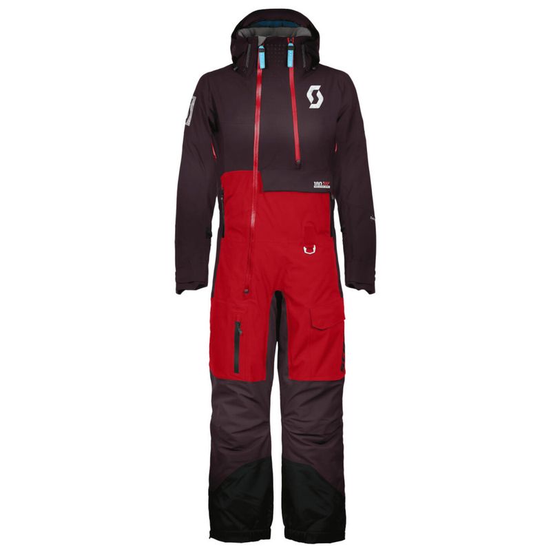 Scott Artic Flex 180 Dame Monosuit, lilla/rød