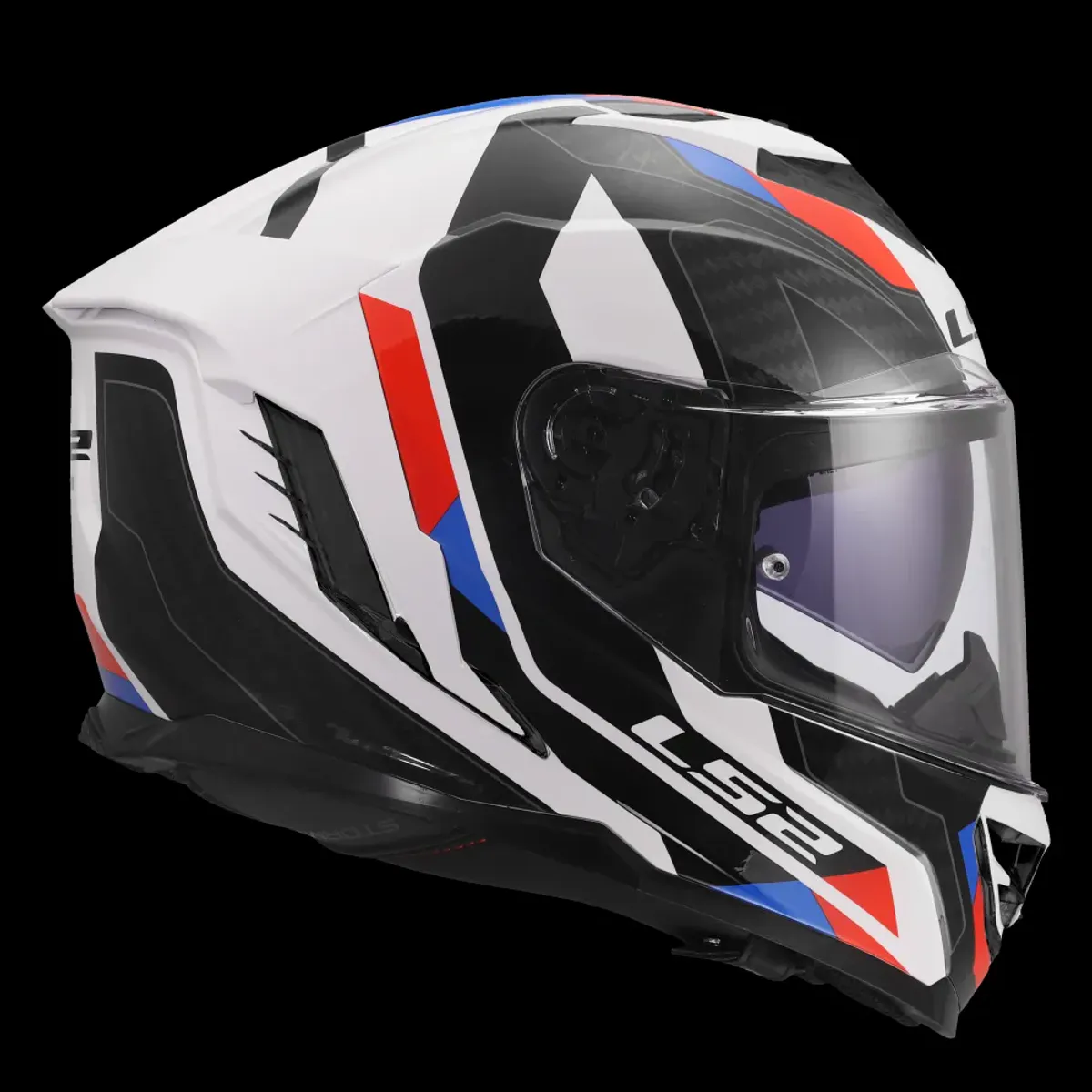 LS2 FF818 Storm III Sporty MC-Hjelm, hvit/blå/rød