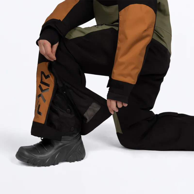 FXR Yth Vertical Monosuit 27, moss/umber/stone
