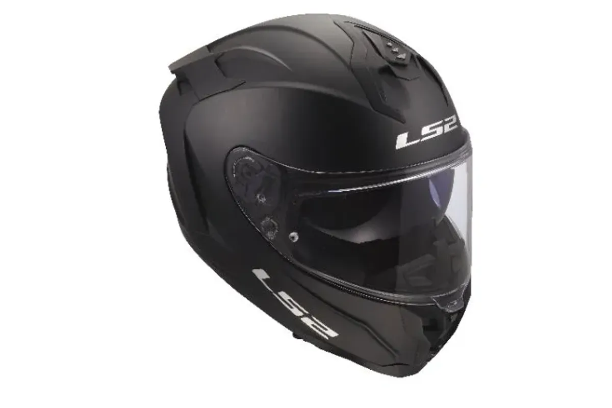 LS2 FF817 Challenger II MC-Hjelm, matt svart