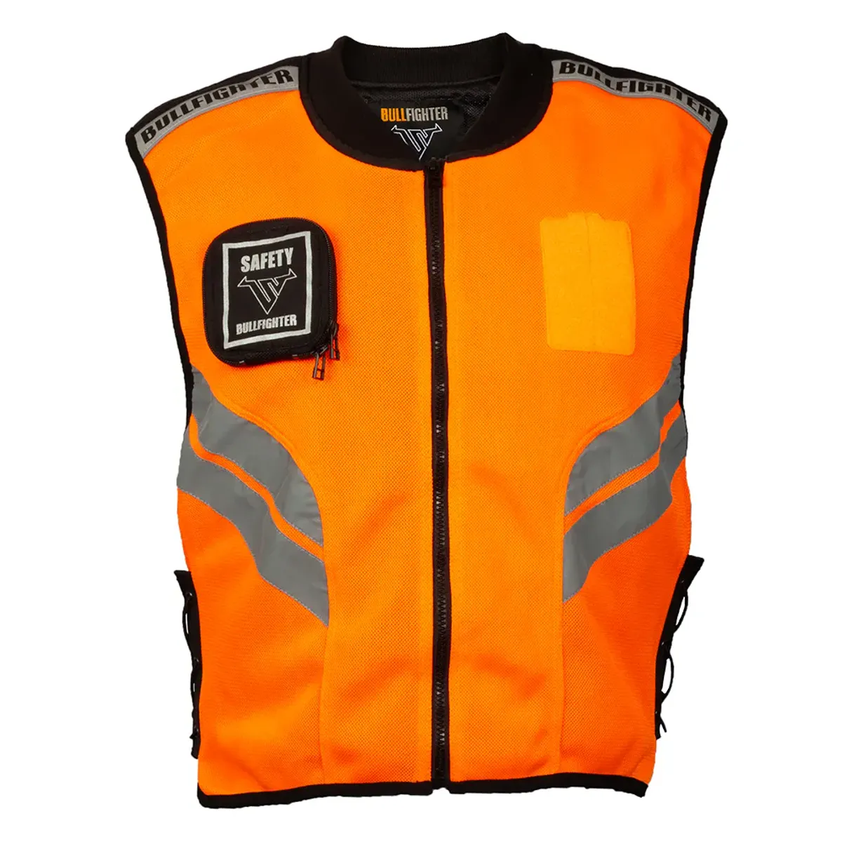 Bullfighter MC-Vest m/Borrelås For Patch, oransje
