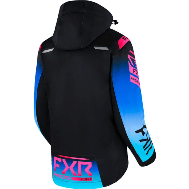 FXR W RRX Jacket 23, black/blue/e-pink fade