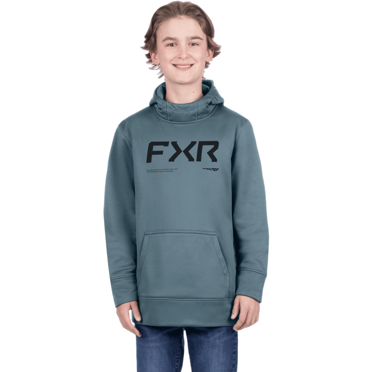 FXR Yth Hydrogen Tech PO Hoodie 26, steel