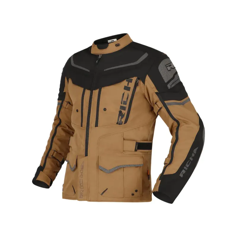 Richa Infinity 2 Adventure MC-Jakke, camel/svart