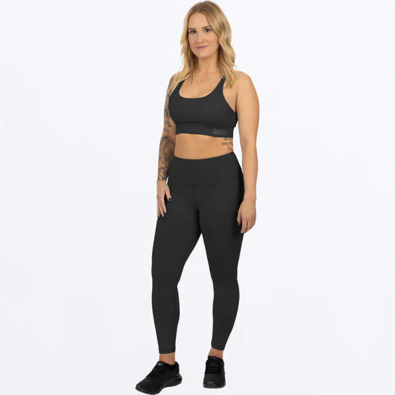 FXR W Chakra Sports Bra, black/charcoal