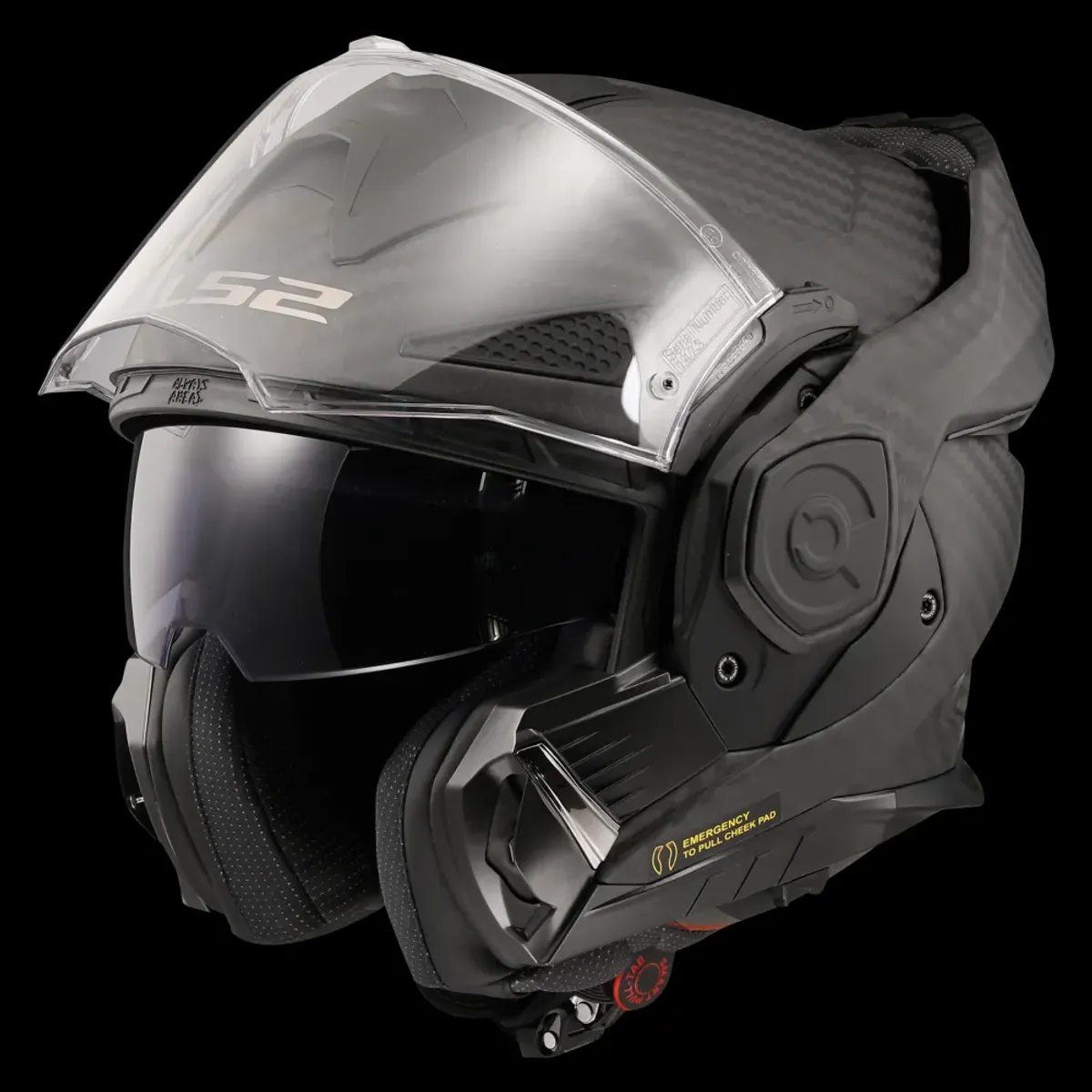 LS2 FF901 Advant X Åpningshjelm, matt carbon